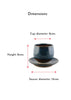 No handle cup saucer - Blue Green
