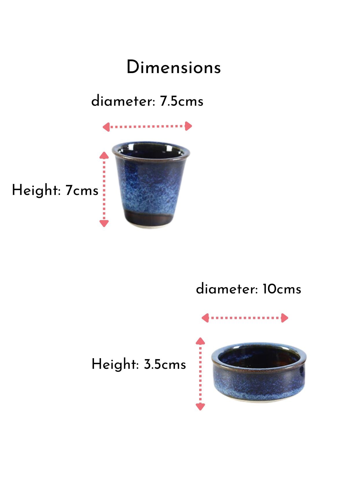 Filter coffee set of 2 - Blue Brown - IshqMe