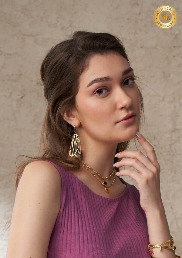 butterfly dangle earrings
