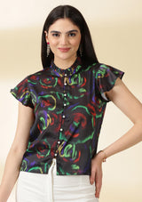 Neon Rose Top