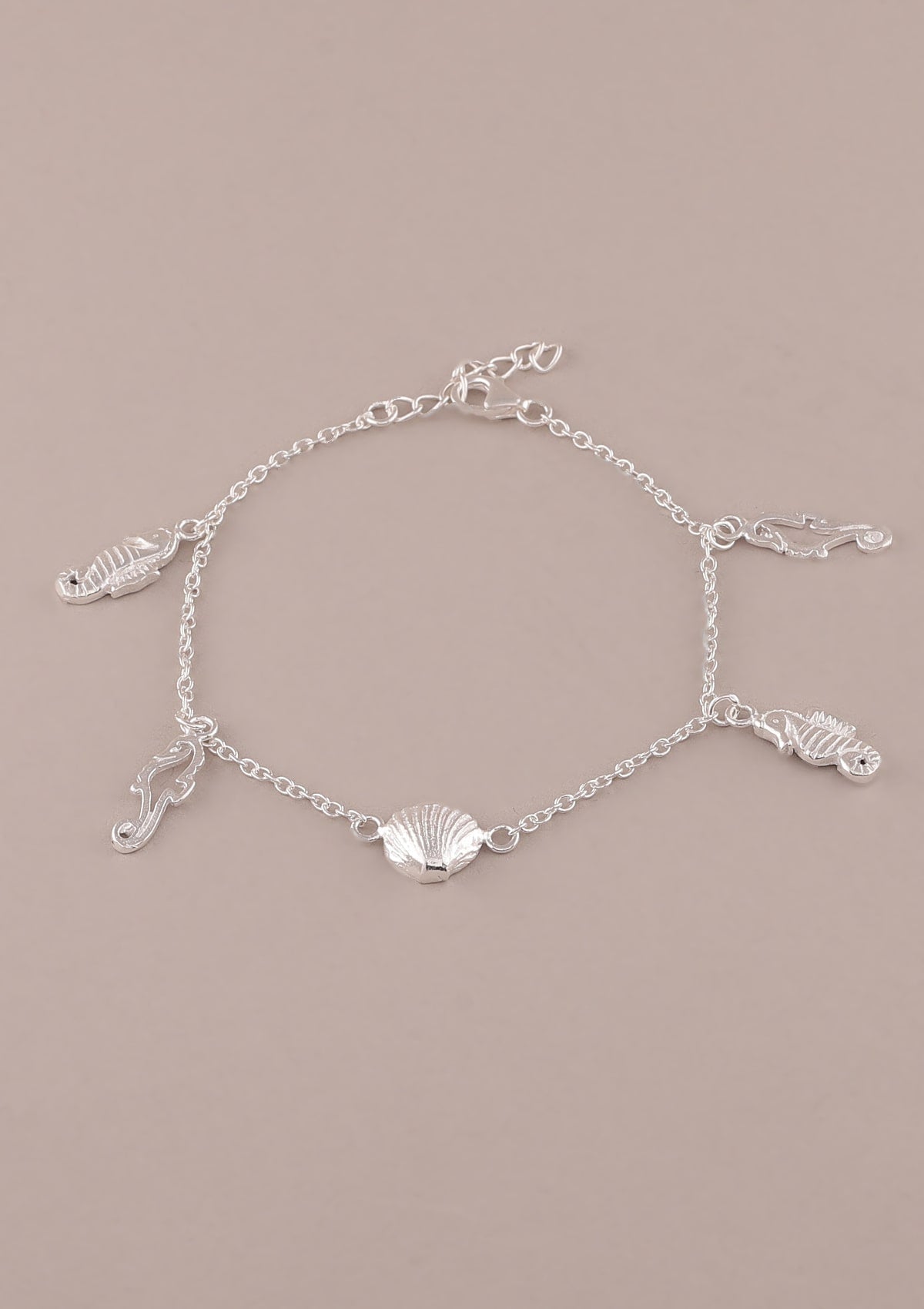 Silver Ocean Charm Bracelet