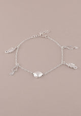 Silver Ocean Charm Bracelet