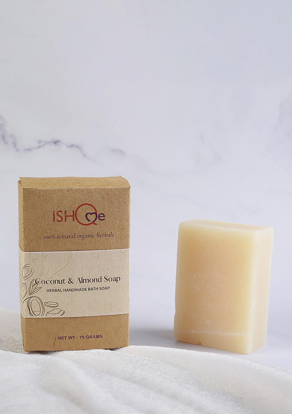 Lavender and Coconut & Almond Soap with Soap dish - IshqMe
