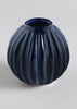 IshqME Deep Blue Dining & Decor Combo: Ceramic Dinner Set & Mini Vase