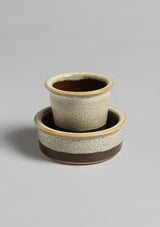 Filter coffee set of 2- Cream and brown