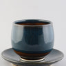 No handle cup saucer - Blue Green
