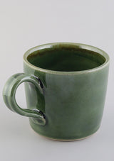 IshqME's Olive Green Tea Set: Teapot & 2 Tea Cup Ensemble
