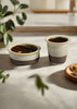 Filter coffee set of 2- Cream and brown