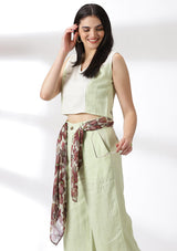 Carmine Blossom Scarf