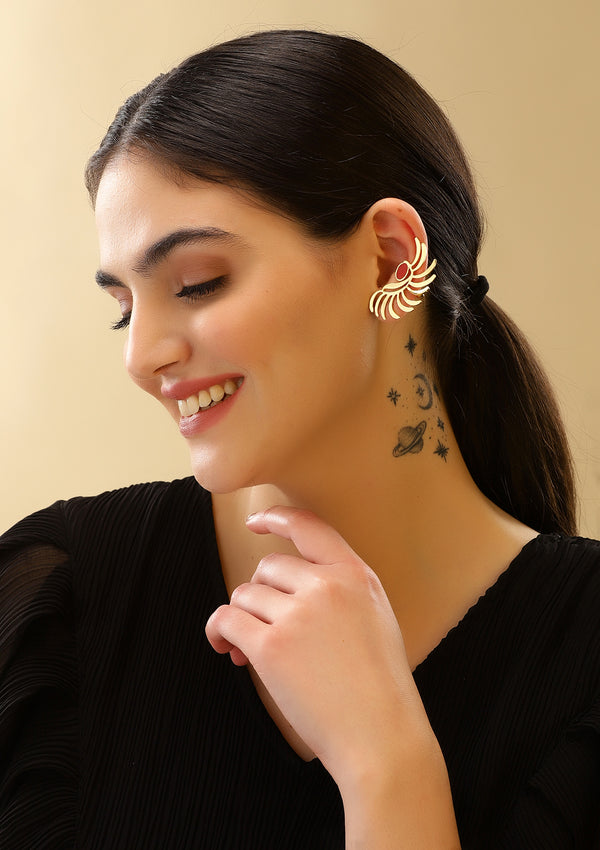 Statement Enamel Earring