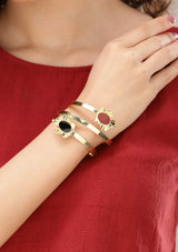 Cluster Bloom 18K Gold Plated Bracelet