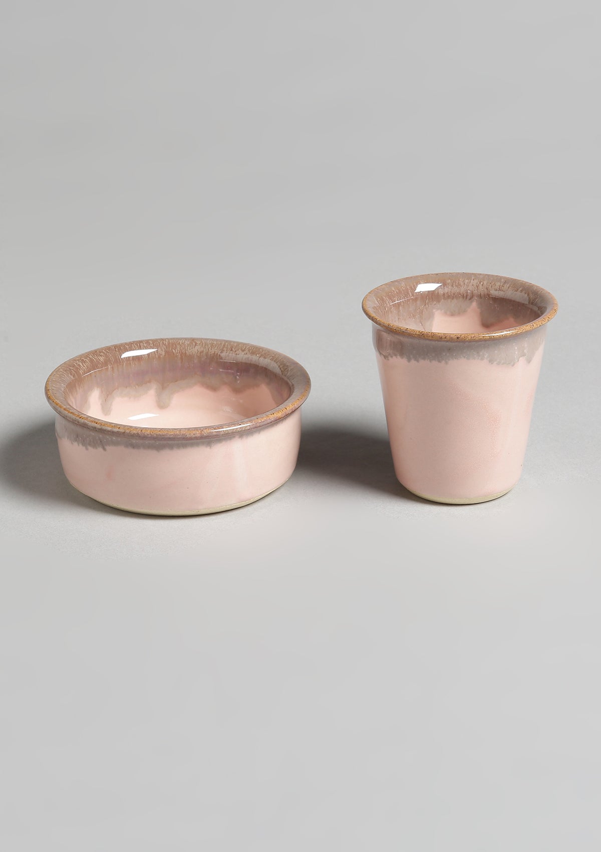 Filter coffee set of 2 - Pink and grey - IshqMe