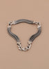 Three-layered Chain Silver Bracelet
