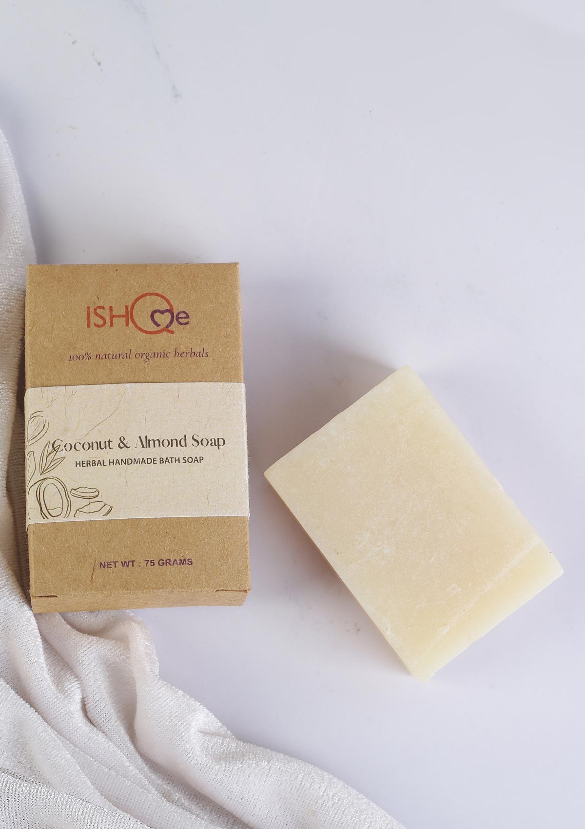 Lavender and Coconut & Almond Soap with Soap dish - IshqMe
