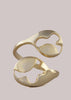 Floating Curve 18K Gold Plated Ring