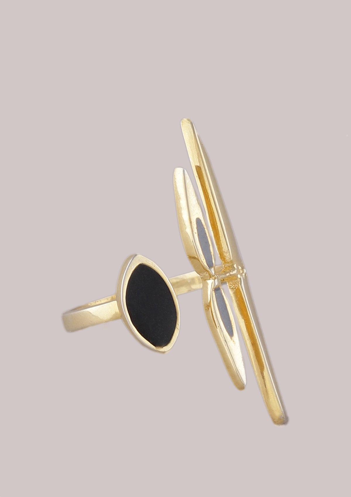 Adjustable Long Wrap 18K Gold Plated Ring