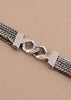 Three-layered Chain Silver Bracelet