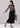 Zaynab - Black pleated hem trumpet skirt