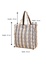 Beige Handcrafted Tote Bag