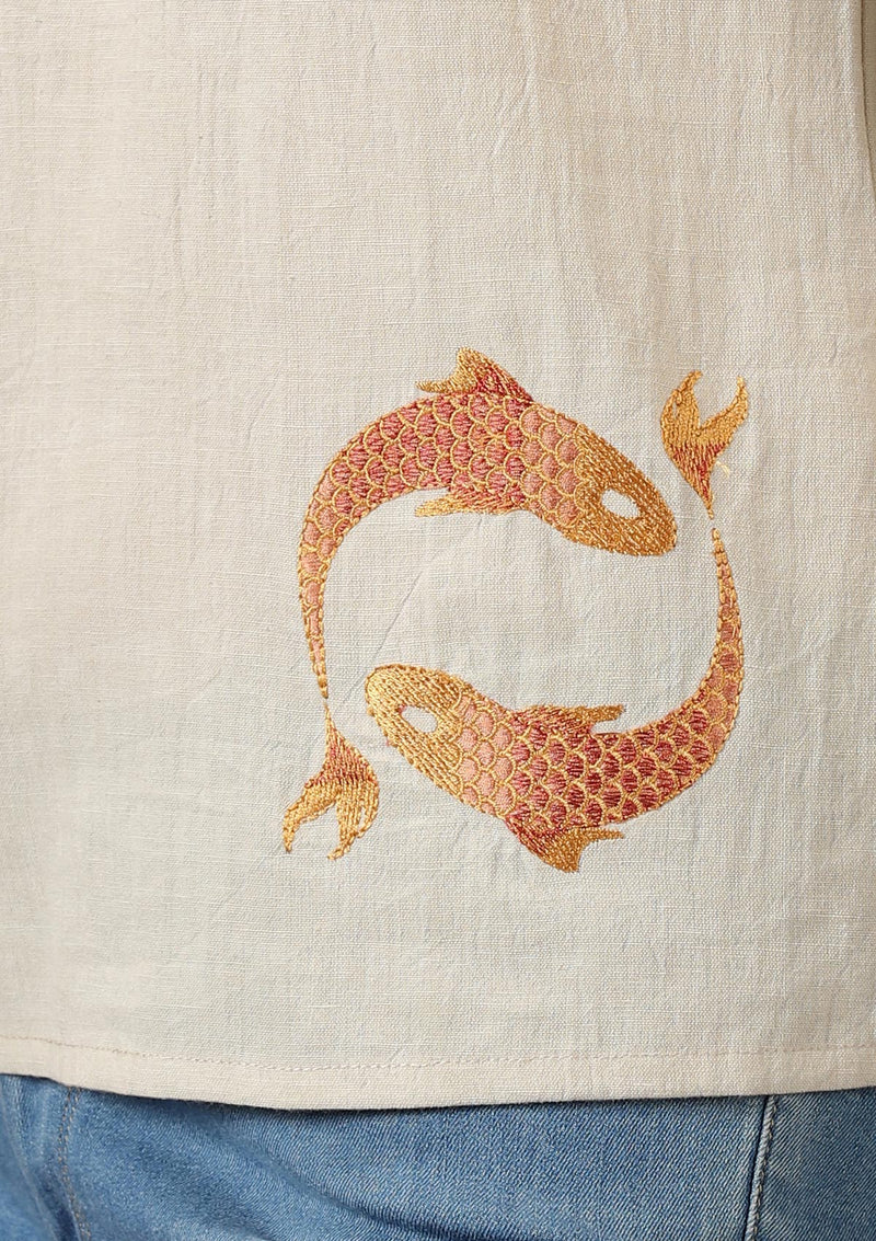 Koi Koi Embroidered Top