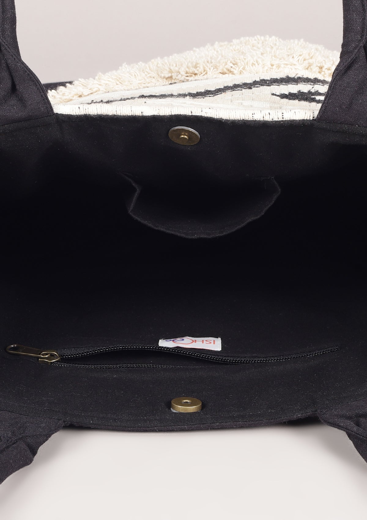 Monochrome Elegant Tote Bag - IshqMe