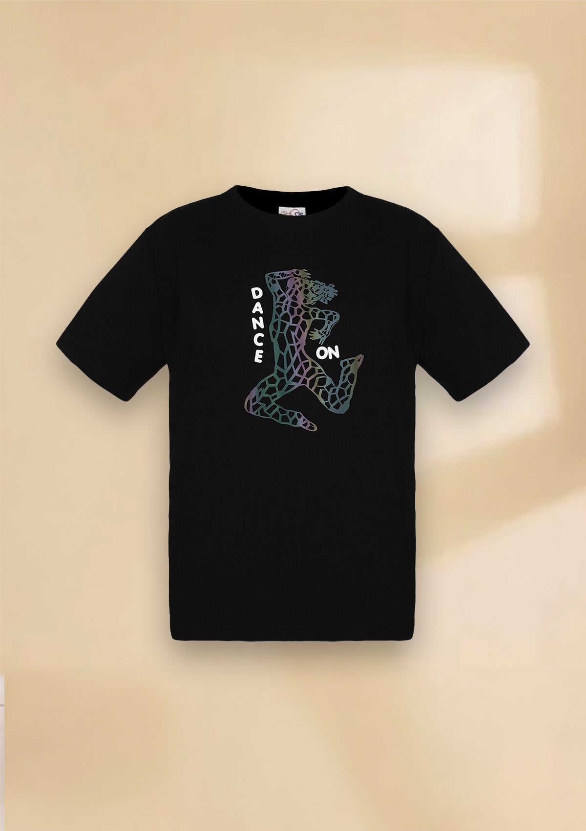 Premium B&W Holographic Print T-Shirt - IshqMe
