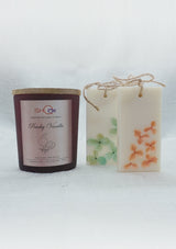 IshqME Peachy Vanilla & Island Dream Combo: Candle and Fragrance Bars