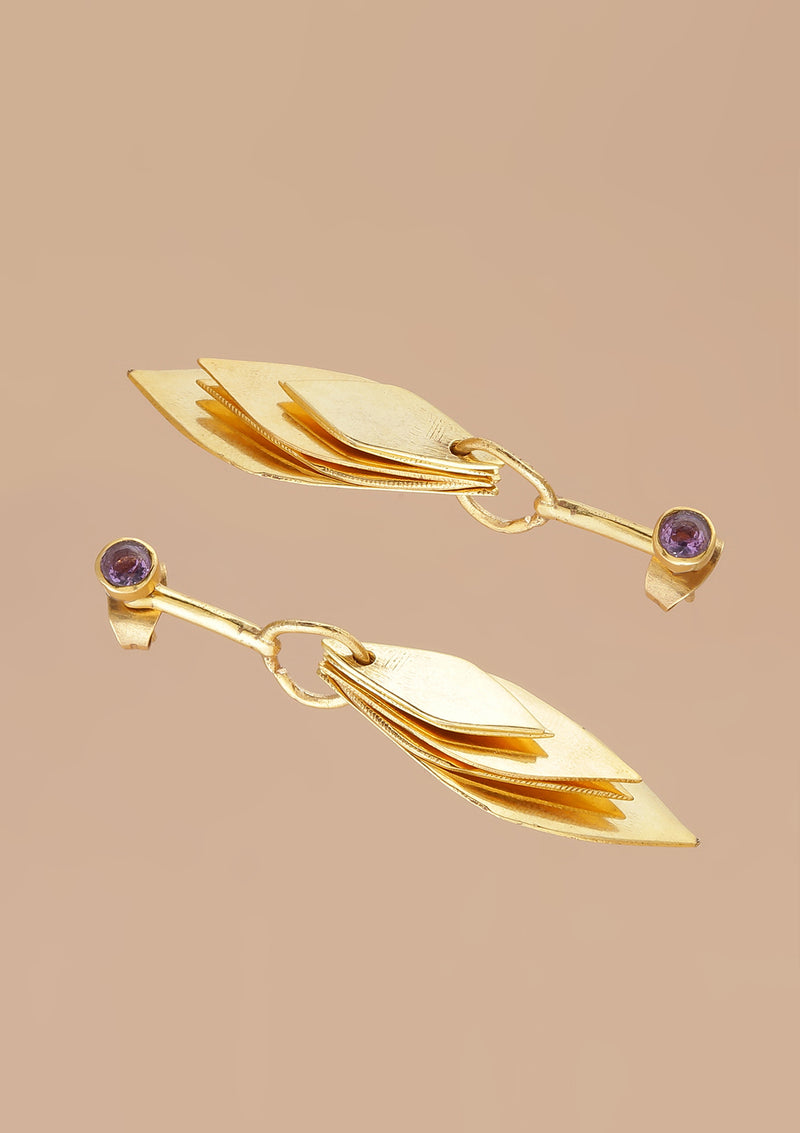 Statement Leaf Drop Earrings
