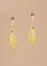 Statement Leaf Drop Earrings