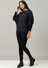 Batwing Pullover - Navy