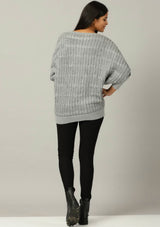 Batwing Pullover - Grey