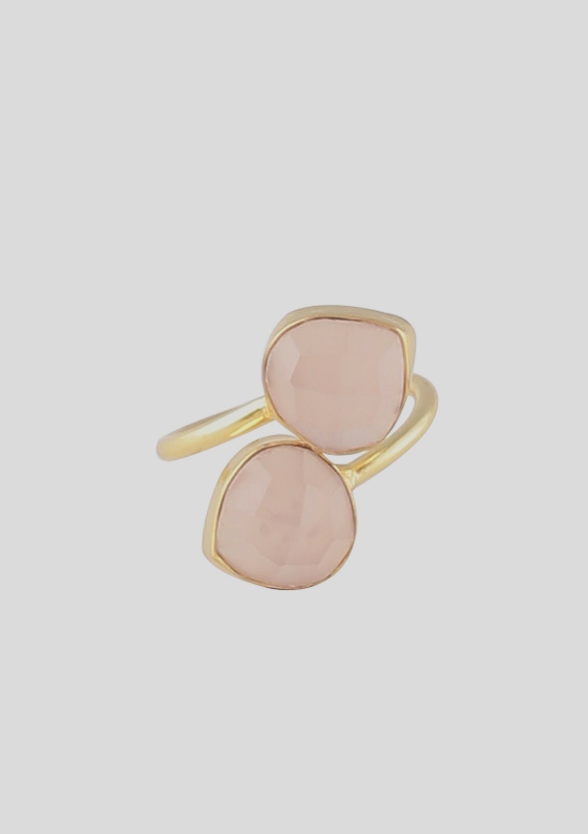 Pink Calcedony Ring - IshqMe