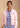 Hayley - Pink Denim Jacket with Blue Striped Dress