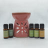 IshqME Tranquil Aroma Kit: Flamingo Melange Ceramic Diffuser & Essential Oil Set - IshqMe