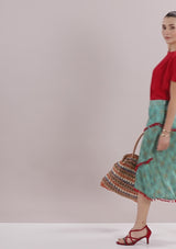 Shuruq - Layered Moroccan Printed Skirt