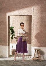 Satin Shirt and Skirt