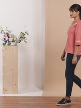 Drop Shoulder Fleece T-Shirt