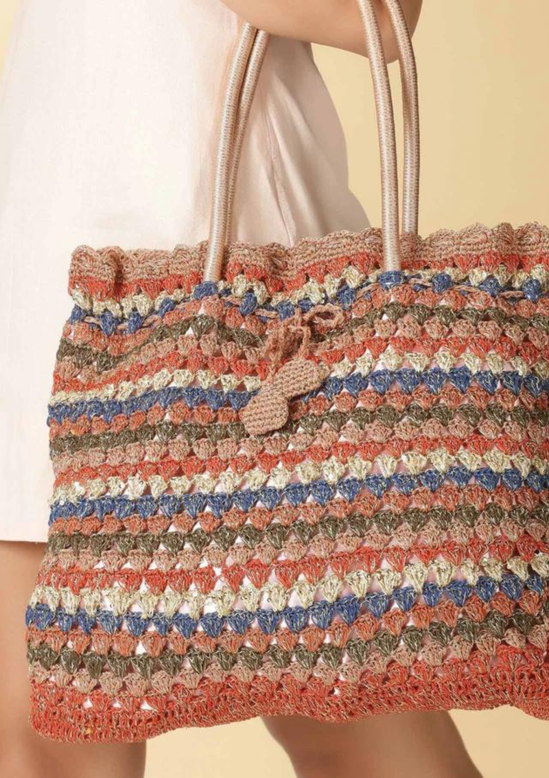Handcrafted Crochet Tote cum Potli Handbag