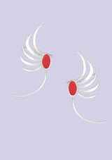 Flame Curve Cuff Earring