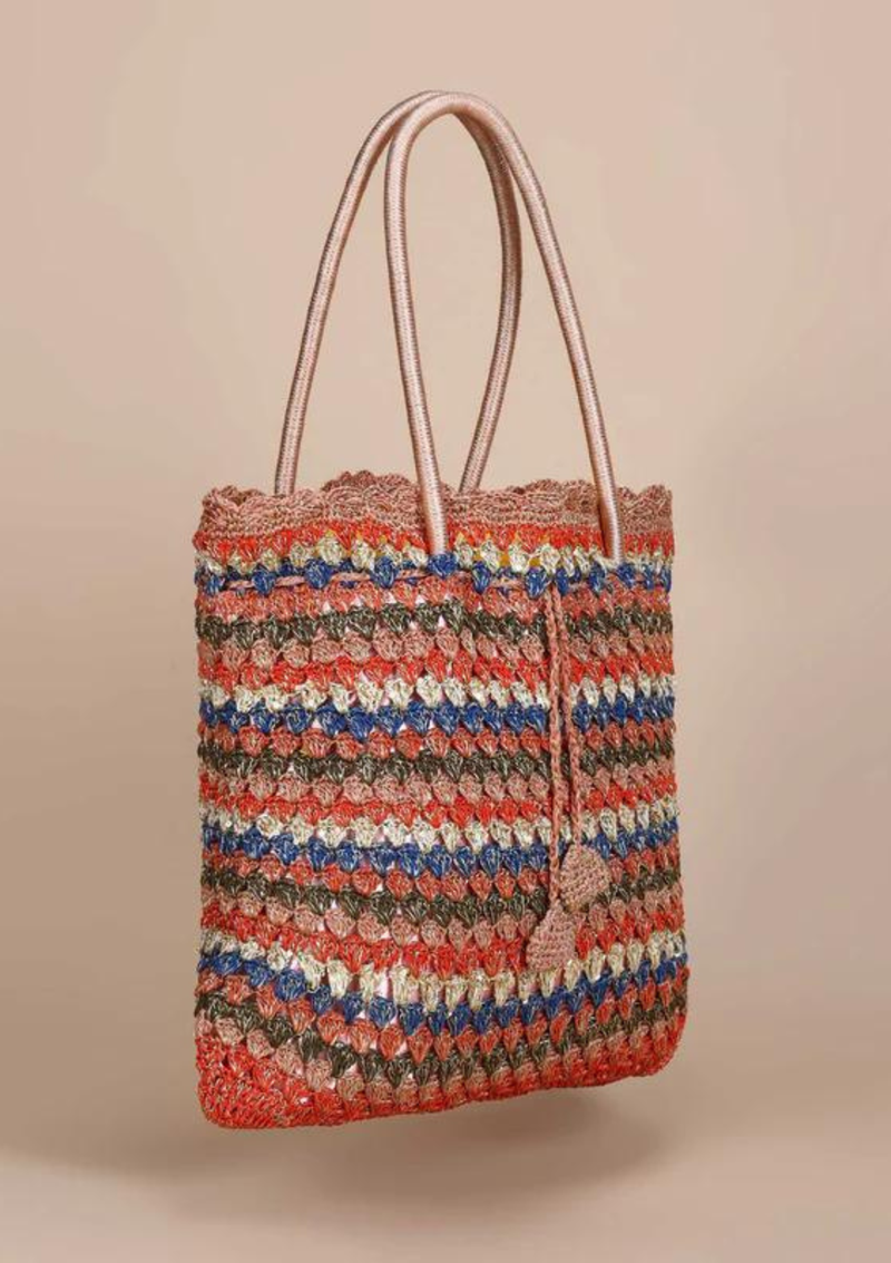 Handcrafted Crochet Tote cum Potli Handbag