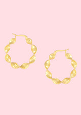 gold helix hoop