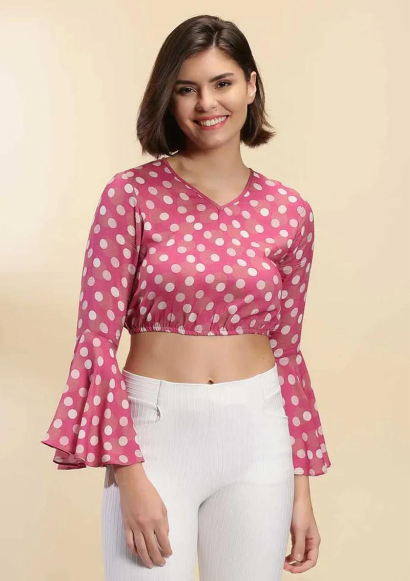 Polka Dots Crop Top