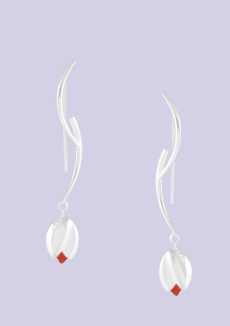 Flower Drop Earring