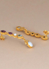 Gold Plated Silver Drop Earrings