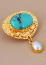 Turquoise Silver Earrings