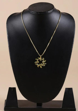 Circlet Peridot Pendant Necklace
