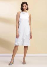 Stylized Neckline Dress