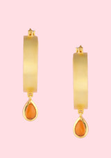 carnelian drop earrings