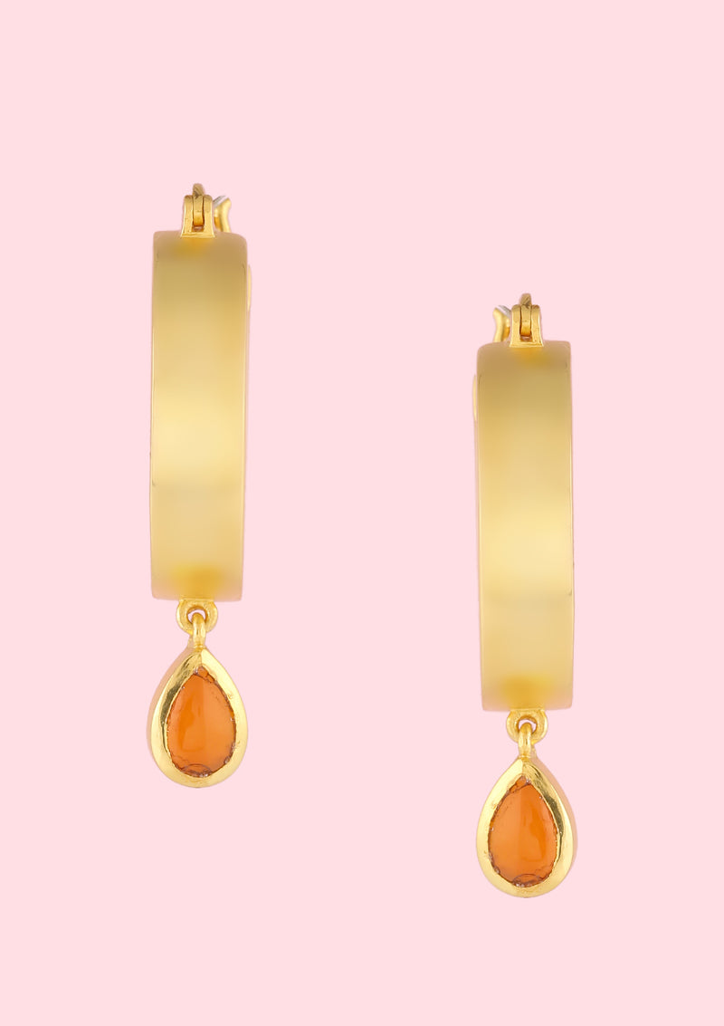 carnelian drop earrings