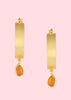 carnelian drop earrings